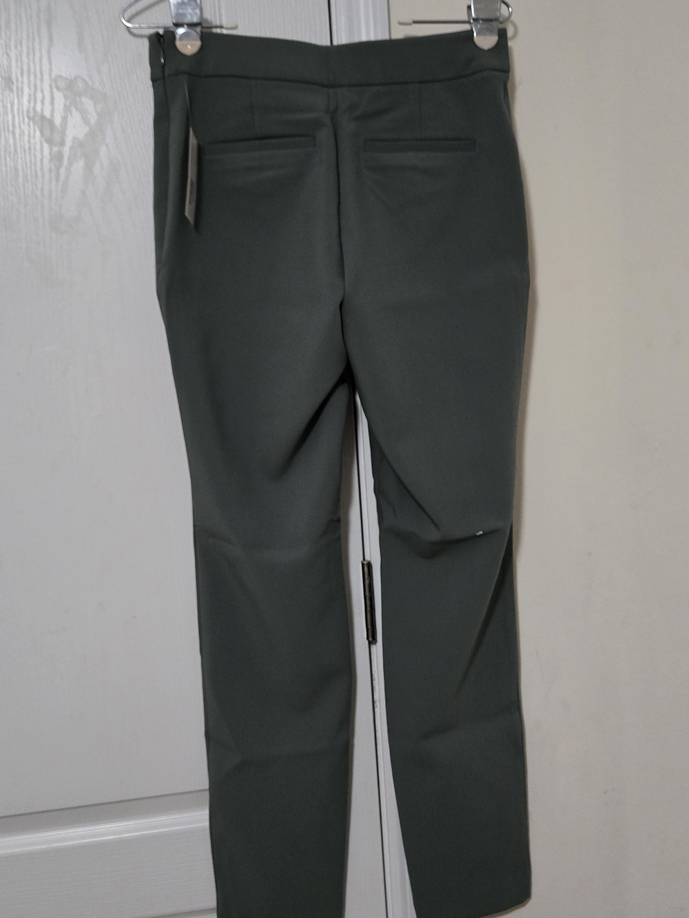 Women's Olive Green Stretch Dress Pants